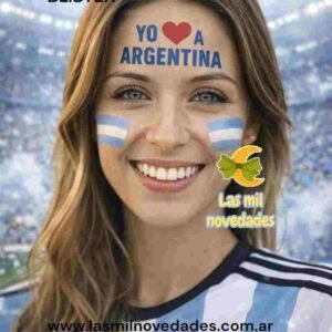TATUAJE TEMPORAL DE ARGENTINA EN BLISTER - Imagen 2