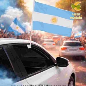 BANDERITA PARA AUTO ARGENTINA - Imagen 1
