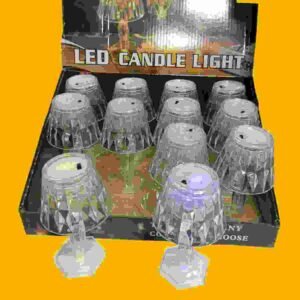 LAMPARA CRISTAL ACRILIC CON LUCES INCLUIDAS - Imagen 1