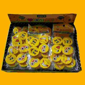 GOMA DE BORRAR EMOJI BLISTER x 4 unidades - Imagen 1