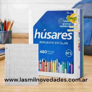 REPUESTO x 480 HOJAS HUS "CUADRICULADO" CALIDAD PREMIUN - Imagen 1