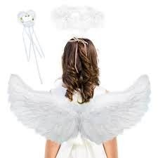 ALA ANGEL "PLUMAS" CON AUREOLA Y VARIT