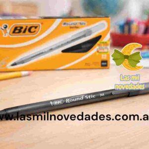 LAPICERA "BIC ROUND STIC" NEGRA - Imagen 1