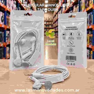 AURICULAR MANOS LIBRES SAMSUNG CON TAPA DURA