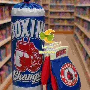 BOLSA BOXEO INFANTIL CON GUANTES