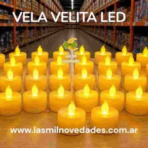 VELA VELITA *"LED"* BLANCA, AMARILLA o MULTICOLOR