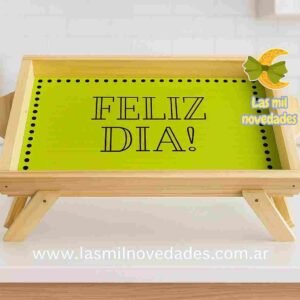 BANDEJAS DESAYUNO "CON PATAS" Y LAMINA ESTAMPA  36*23 cms variedad de diseños - Imagen 3