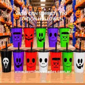 VASO CON SORBETE TIKI **EDICION HALLOWEEN** Wawi