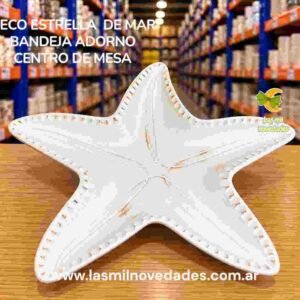 DECO ESTRELLA DE MAR BANDEJA ADORNO CENTRO DE MESA
