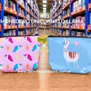 MONEDERO unicornio o llama