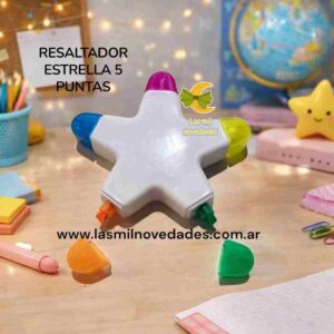 RESALTADOR *ESTRELLA* 5 PUNTAS ENCASTRABLE - Imagen 1