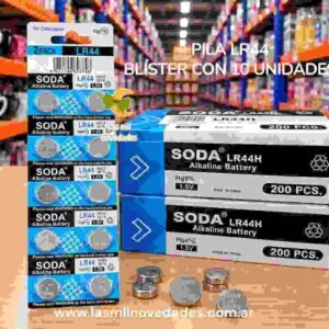PILA LR44 PACK (AG13 y 357A) BLISTER con 10 UNIDADES