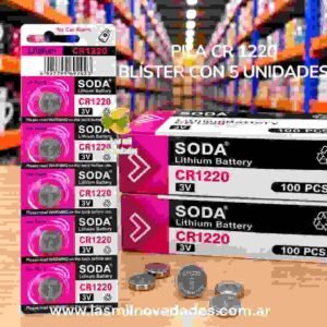 PILA CR1220 BLISTER con 5 UNIDADES
