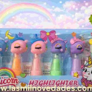 RESALTADOR CON 6 **UNICORNIOS** EN CAJA - Imagen 1