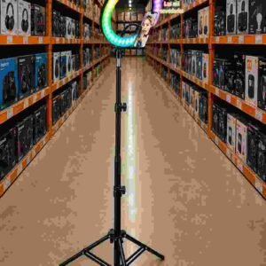 ARO DE LUZ SELFIE RGB 12" CON TRIPODE