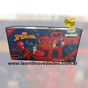 PISTOLA BURBUJERO **SPIDERMAN**hombre araña en caja