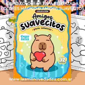 LIBRO COLOREAR ¨TAPA REFORZADA¨ colores magicos o amigos suavecitos - Imagen 2