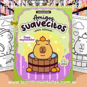 LIBRO COLOREAR ¨TAPA REFORZADA¨ colores magicos o amigos suavecitos - Imagen 3