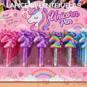 LAPICERA de LENTEJUELAS CON FORMA DE UNICORNIO,CORAZON, MARIPOSA O ESTRELLA - Imagen 1