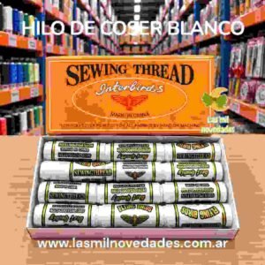 HILO DE COSER BLANCO x12 unidades-RAIA-