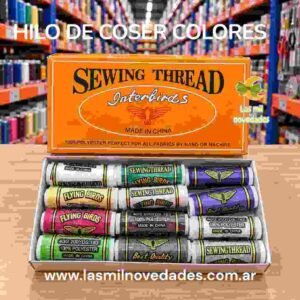 HILO DE COSER COLORES x 12 unidades