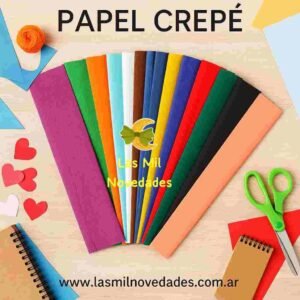 PAPEL CREPE variedad de diseños y colores