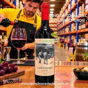 VINO TINTO **MALBEC** LOS BOCHEROS