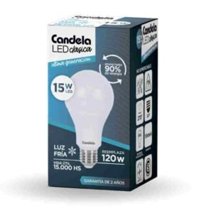 FOCO *15* watts CALIDO o BLANCO LED - Imagen 1