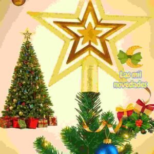 ADORNO PUNTAL ESTRELLA NAVIDEÑA variedad de colores y diseños