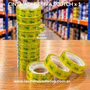 CINTA ADHESIVA scotch pequeña""x 1"" 12MM - Imagen 1