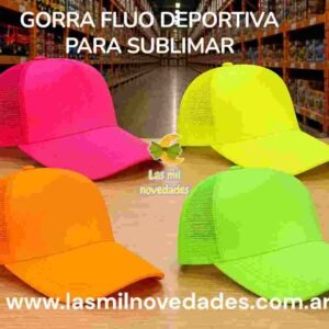 GORRA FLUO DEPORTIVA PARA SUBLIMAR variedad de colores - Imagen 1