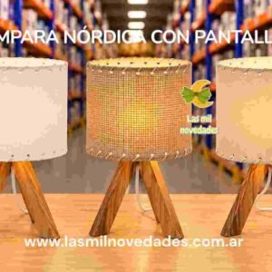 LAMPARA NORDICA CON PANTALLA