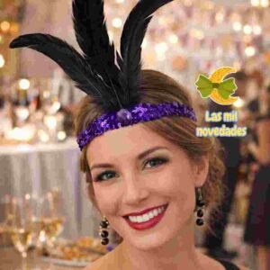 VINCHA PLUMAS CHARLESTON