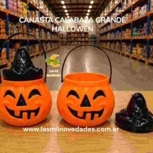 CANASTA CALABAZA "GRANDE" HALLOWEEN