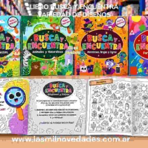 LIBRO BUSCA Y ENCUENTRA animales, formas, estaciones, monstruos, etc - Imagen 1