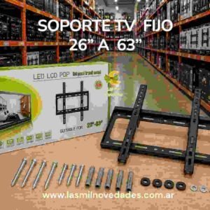 SOPORTE TV FIJO "GRANDE" DE 26 A 63 PULGADAS - CAJA VERDE - Imagen 1