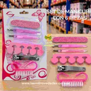 SET DE MANICURA CON 6 PIEZAS