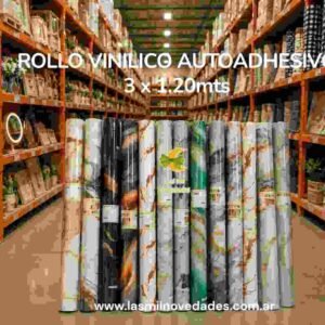 ROLLO VINILICO AUTOADHESIVO 3mts x 1.20 de ANCHO