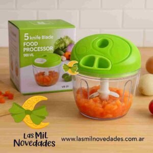PROCESADOR CORTADOR DE ALIMENTOS MANUAL - Imagen 1