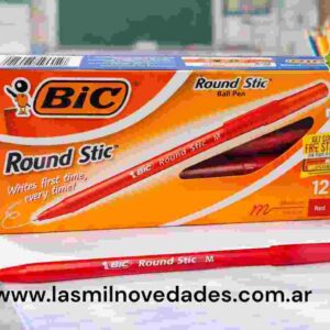 LAPICERA "BIC ROUND STIC" ROJO - Imagen 1